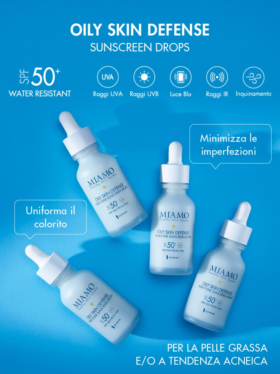OILY SKIN DEFENSE EVEN TONE SUNSCREEN DROPS SPF 50+