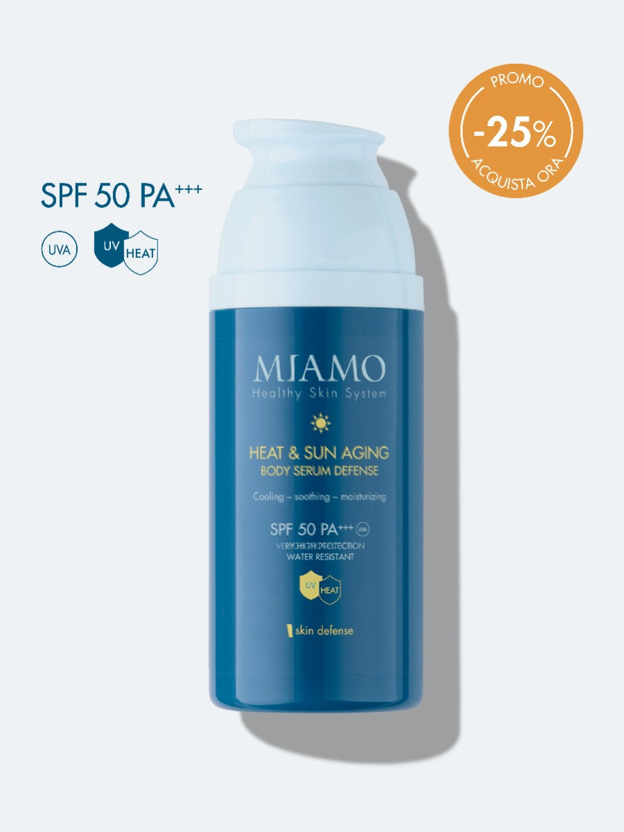 HEAT & SUN AGING BODY SERUM DEFENSE (PACKAGING 2026) Siero solare corpo SPF 50 PA+++
